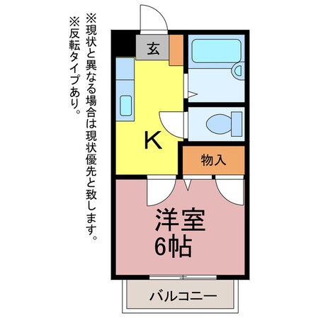 グリーンステージわたなべの物件間取画像